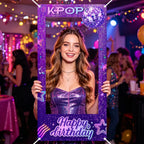 Fondo Kpop para Cumpleaños y Photocall