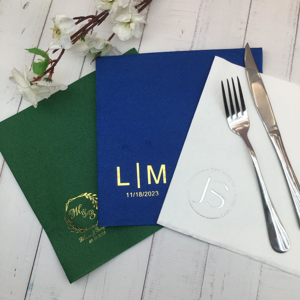 Servilletas Personalizadas para Bodas Pack de 50