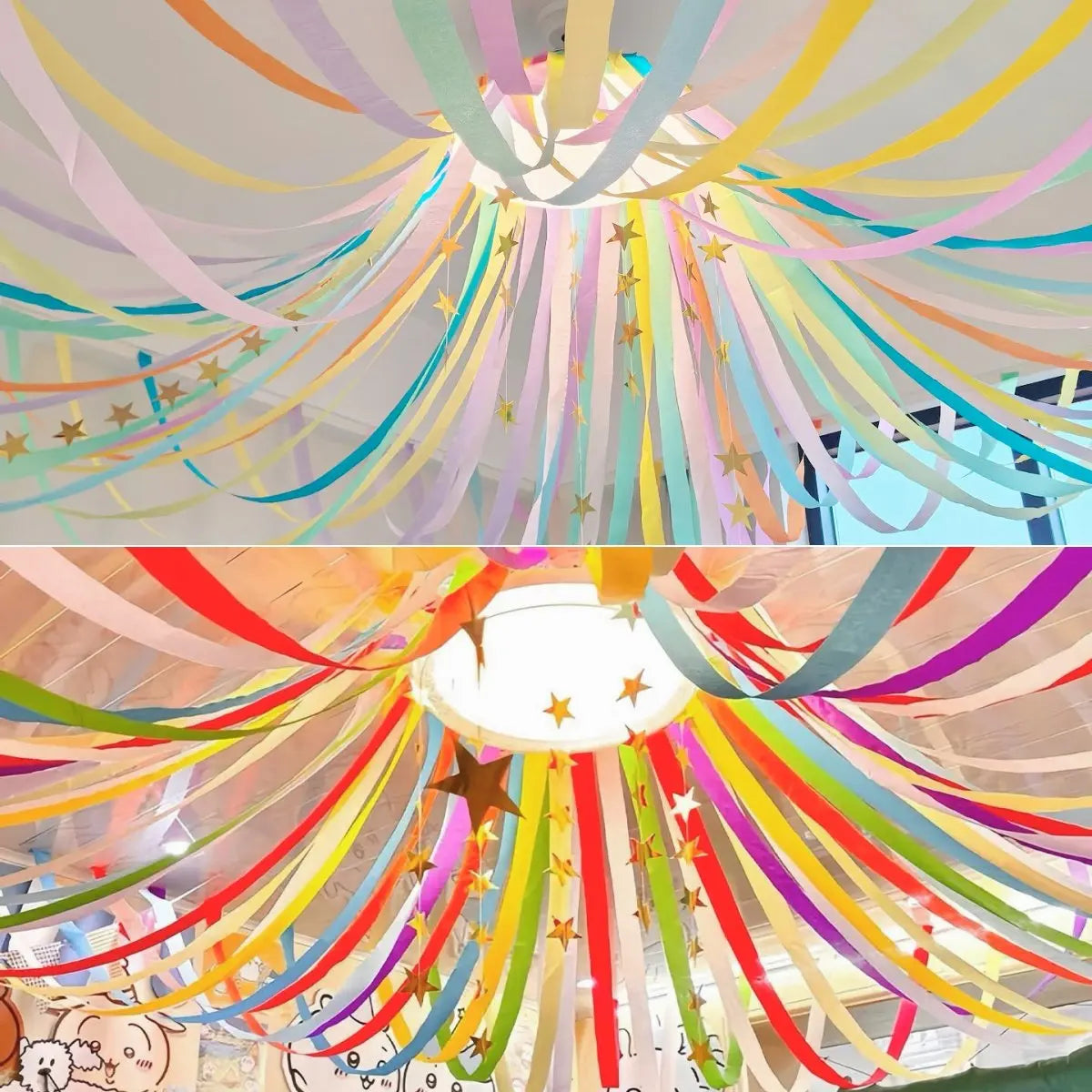 Set de Papel Crepé de Colores para Decoración
