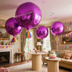 Globos Redondos 4D Rojos para Fiestas 4 o 10 Piezas