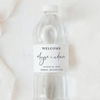 Etiqueta personalizada para botella de agua con foto y nombre, ideal para boda, despedida de soltera, fiesta de bienvenida o celebración especial.