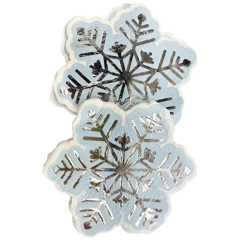 Servilletas Blancas con Lunares Dorados Pack de 20