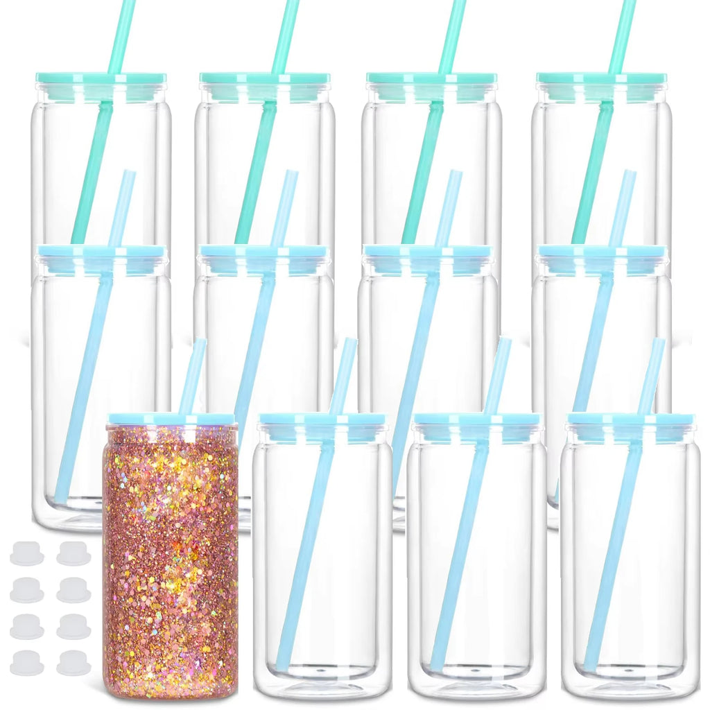 Vasos Snow Globe DIY 16oz 6-24pcs fiesta decorativos