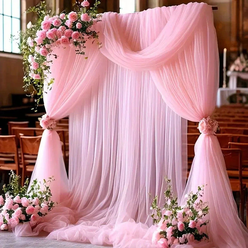 Tela de Tul para Arco y Decoración de Bodas