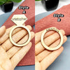Aros de servilleta de madera personalizados con nombres e iniciales