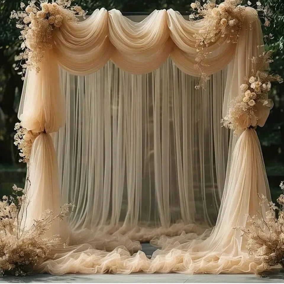 Tela de Tul para Arco y Decoración de Bodas