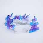 Luces LED mariposa en cadena para decoración de habitación y fiestas, luz cálida blanca, 1.5m/3m/6m, ideal para bodas, cumpleaños y patios.
