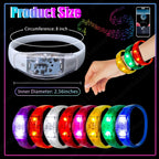 Pulseras LED Activadas por Música