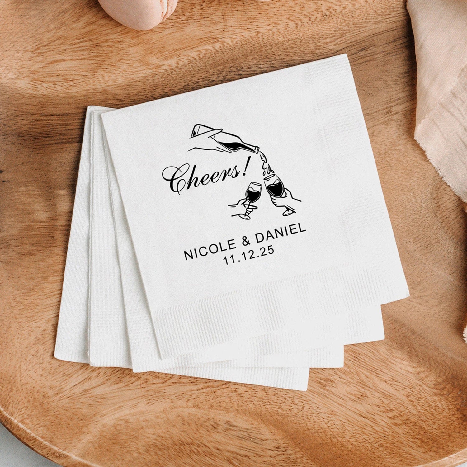 Servilletas de Cóctel Personalizadas Pack de 50