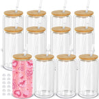 Vasos Snow Globe DIY 16oz para fiestas, con doble pared y agujero pre-perforado, perfectos para purpurina, confeti y manualidades creativas.