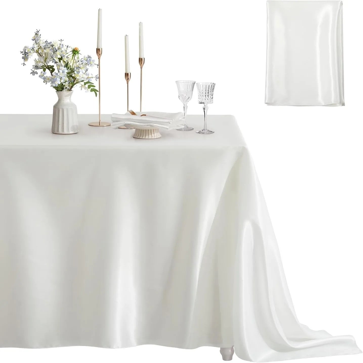 Mantel de Satén Burdeos para Bodas y Eventos