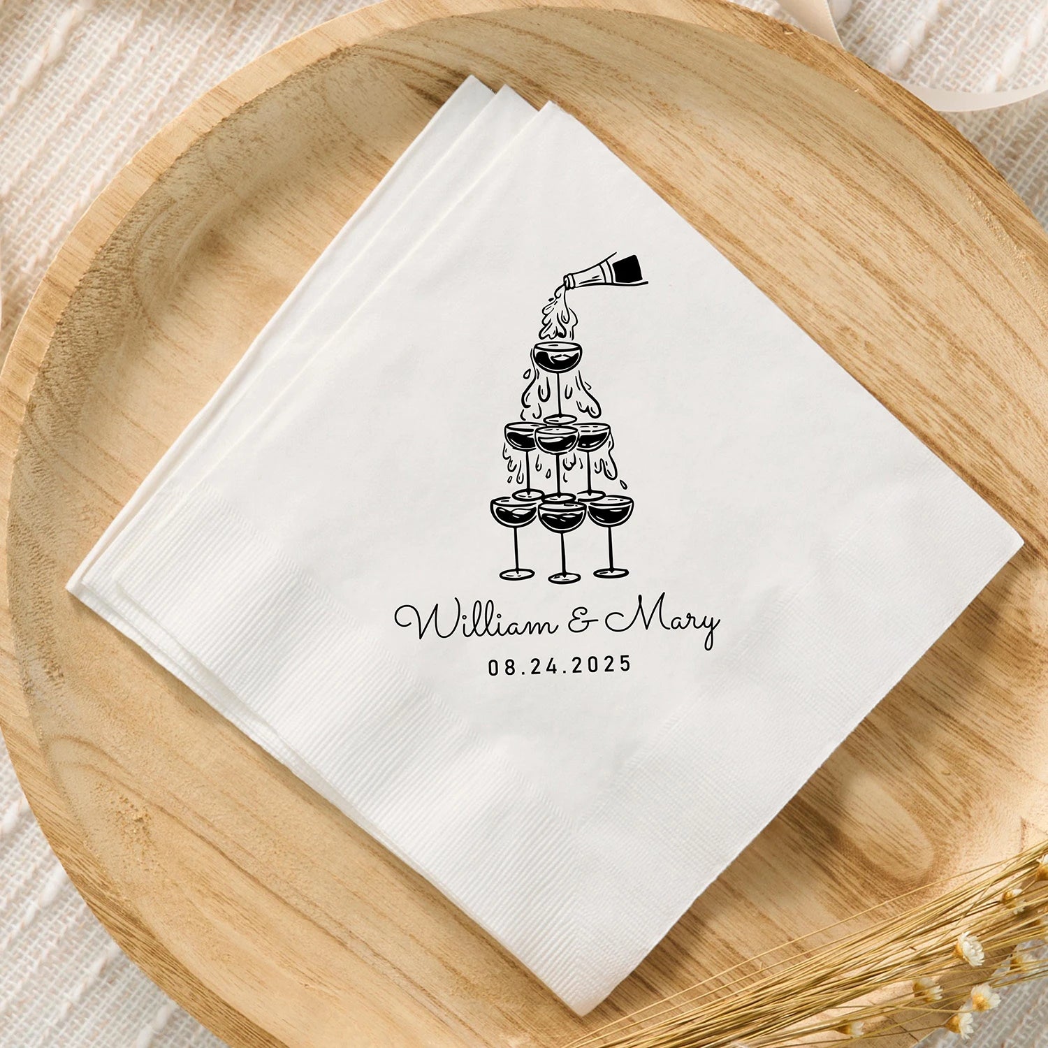 Servilletas de Cóctel Personalizadas Pack de 50