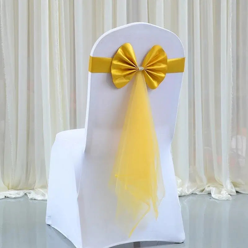Lazo de Organza para Sillas de Boda