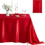 Mantel de Satén Burdeos para Bodas y Eventos
