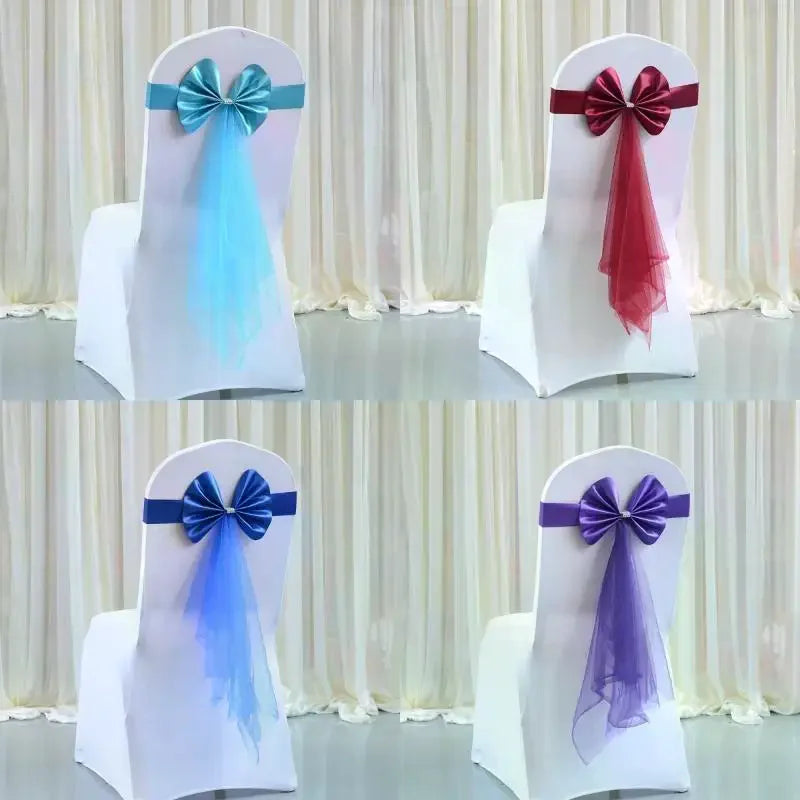 Lazo de Organza para Sillas de Boda