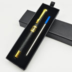 Bolígrafo metálico personalizado con diseño de dragón, grabado láser de nombre o logo, estilo elegante para negocios, firmas y regalos corporativos de lujo.