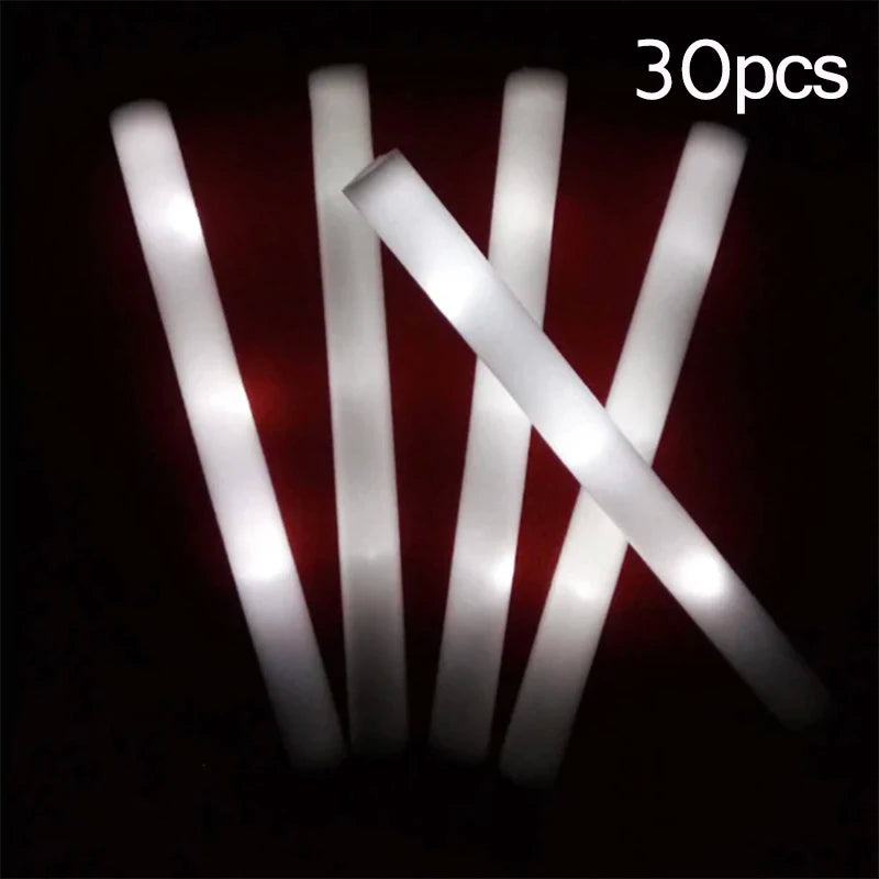 Bastones LED Luminosos para Fiestas 15 o 30 Piezas