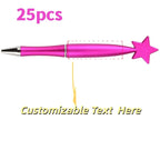 25PCS Customizable Star Ballpoint Pens for Promotional Gifts Colorful Bulk Pens Twist Action for Advertising Business Gifts