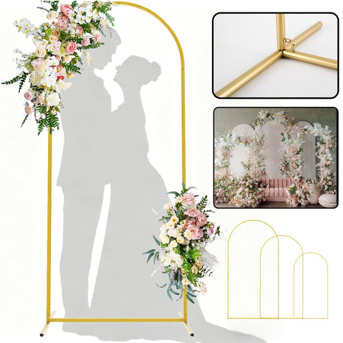 Arco metálico para boda y fondo de photocall