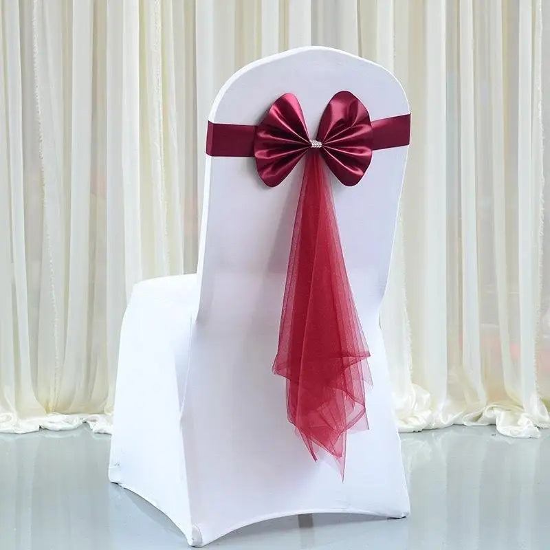 Lazo de Organza para Sillas de Boda