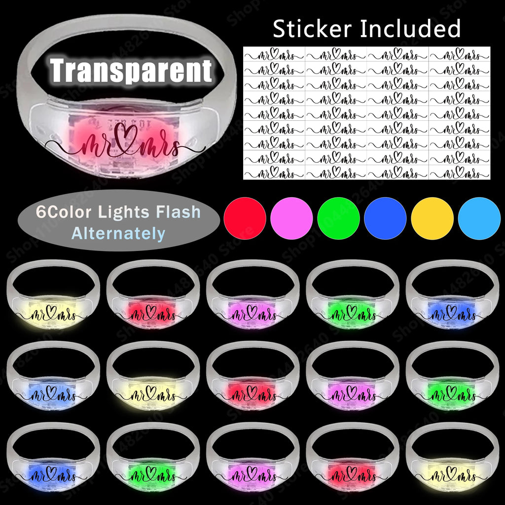 Pulseras LED Activadas por Música