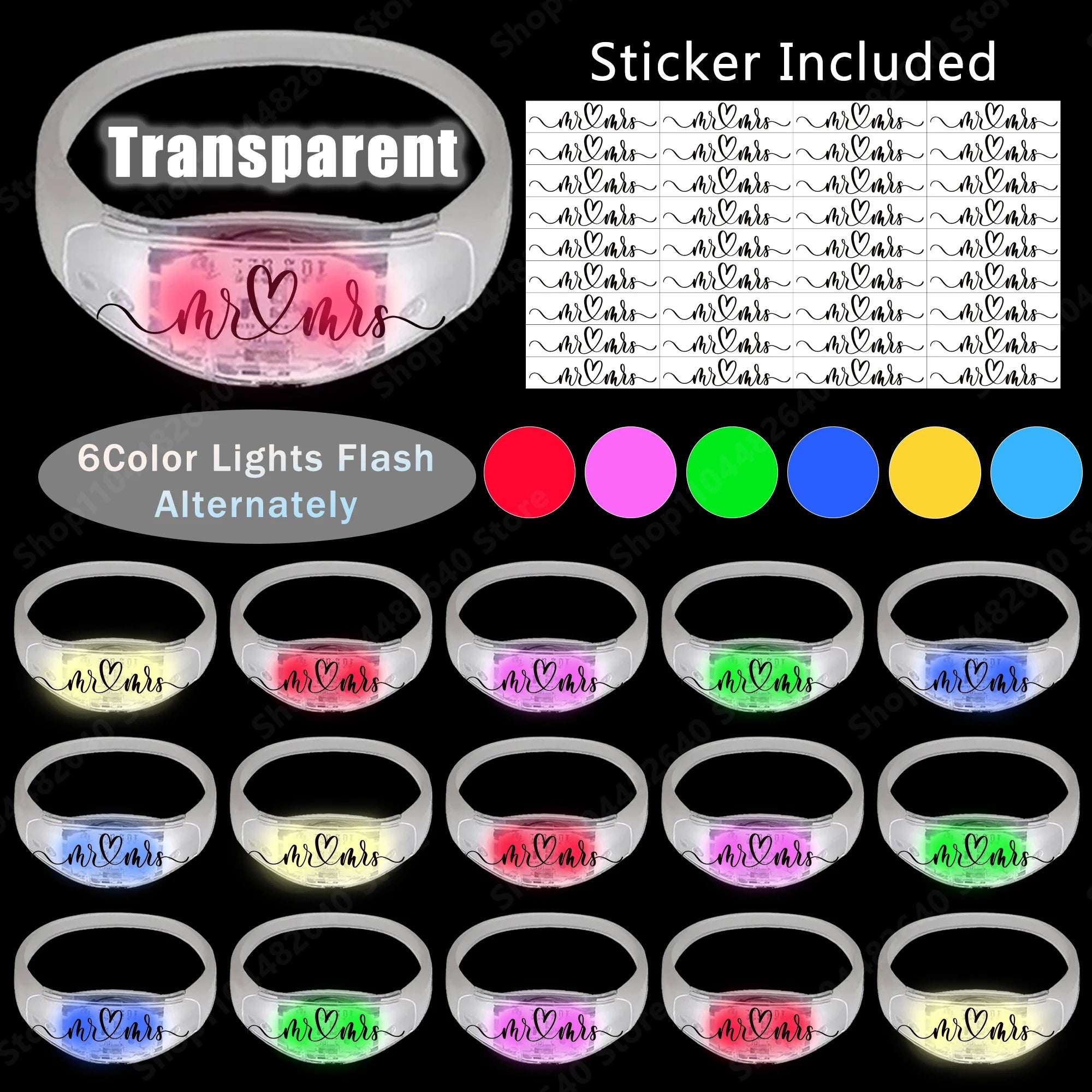 Pulseras LED Activadas por Música