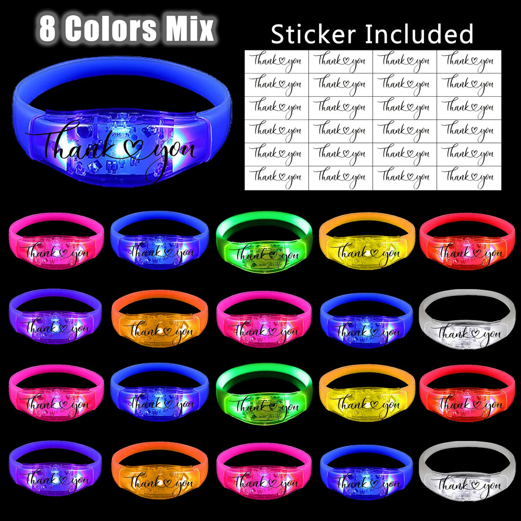 Pulseras LED Activadas por Música