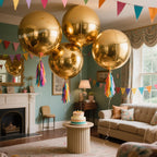 Globos Redondos 4D Rojos para Fiestas 4 o 10 Piezas