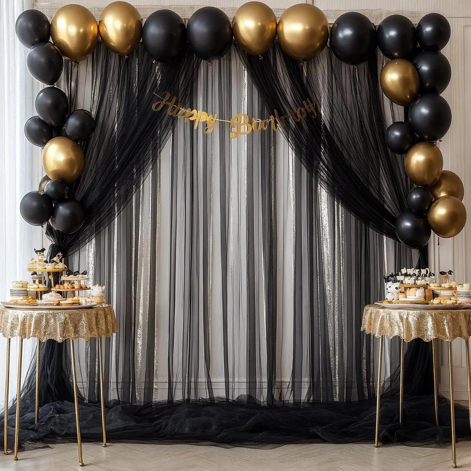 Tela de Tul para Arco y Decoración de Bodas