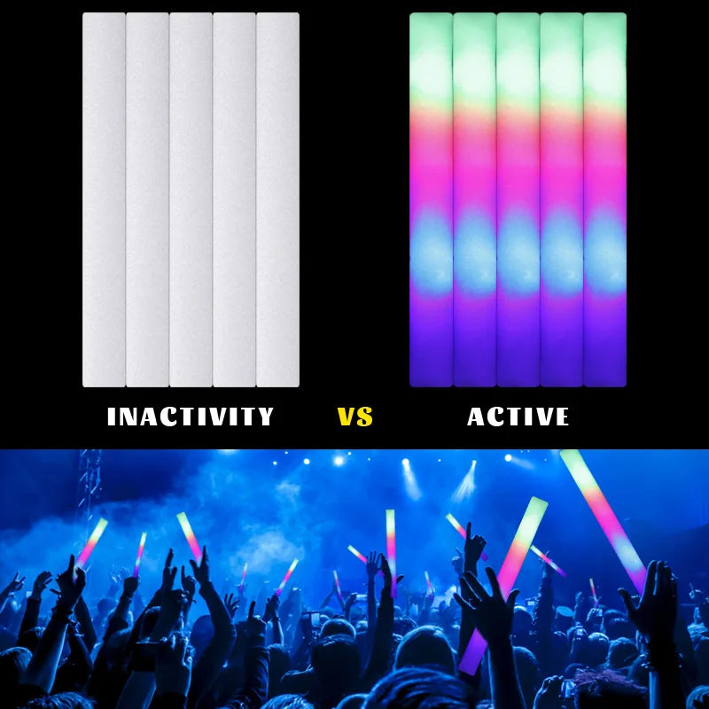 Bastones LED Luminosos para Fiestas 15 o 30 Piezas