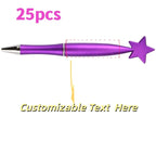 25PCS Customizable Star Ballpoint Pens for Promotional Gifts Colorful Bulk Pens Twist Action for Advertising Business Gifts