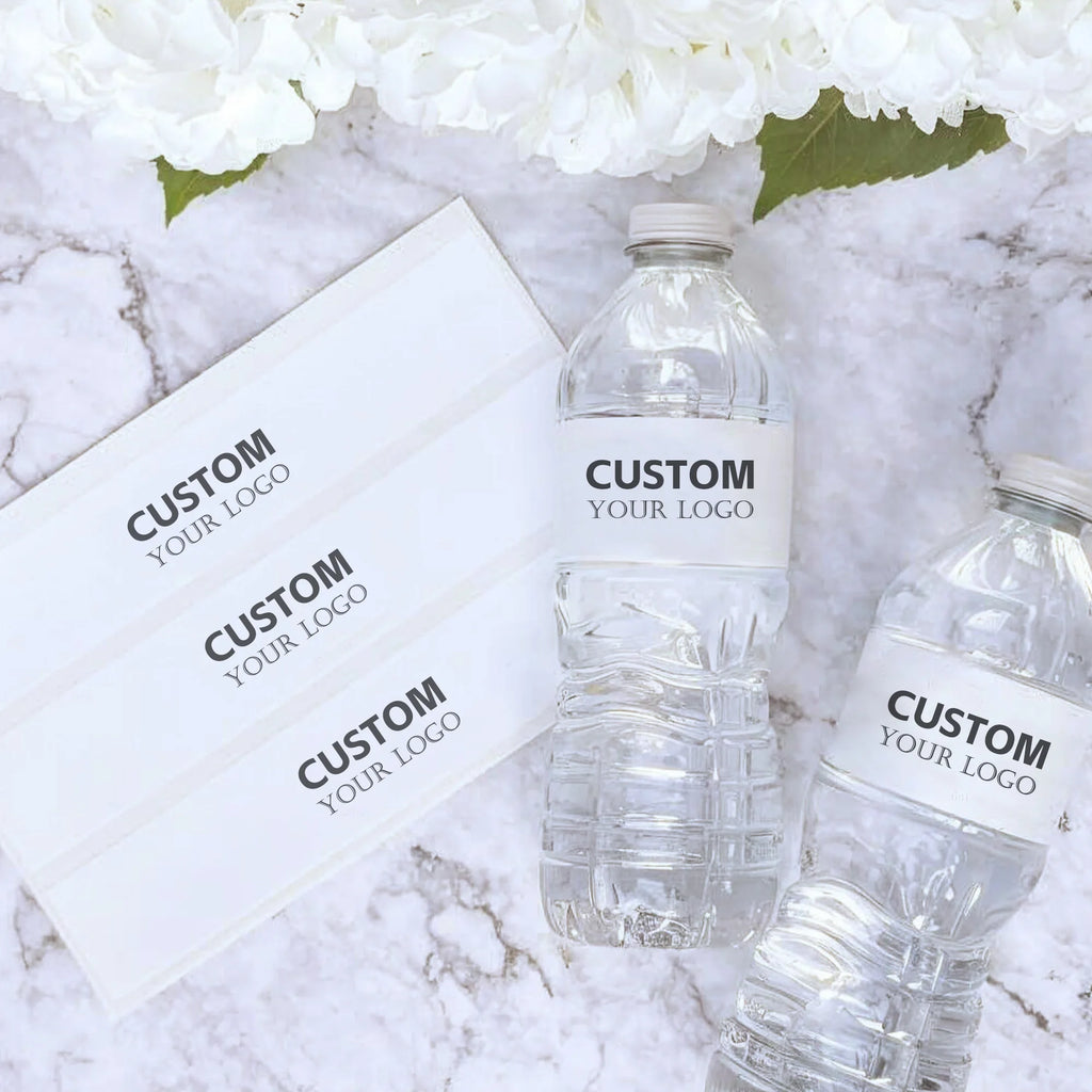 Etiqueta personalizada para botella de agua con foto y nombre, ideal para boda, despedida de soltera, fiesta de bienvenida o celebración especial.