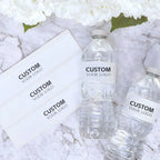 Etiqueta personalizada para botella de agua con foto y nombre, ideal para boda, despedida de soltera, fiesta de bienvenida o celebración especial.