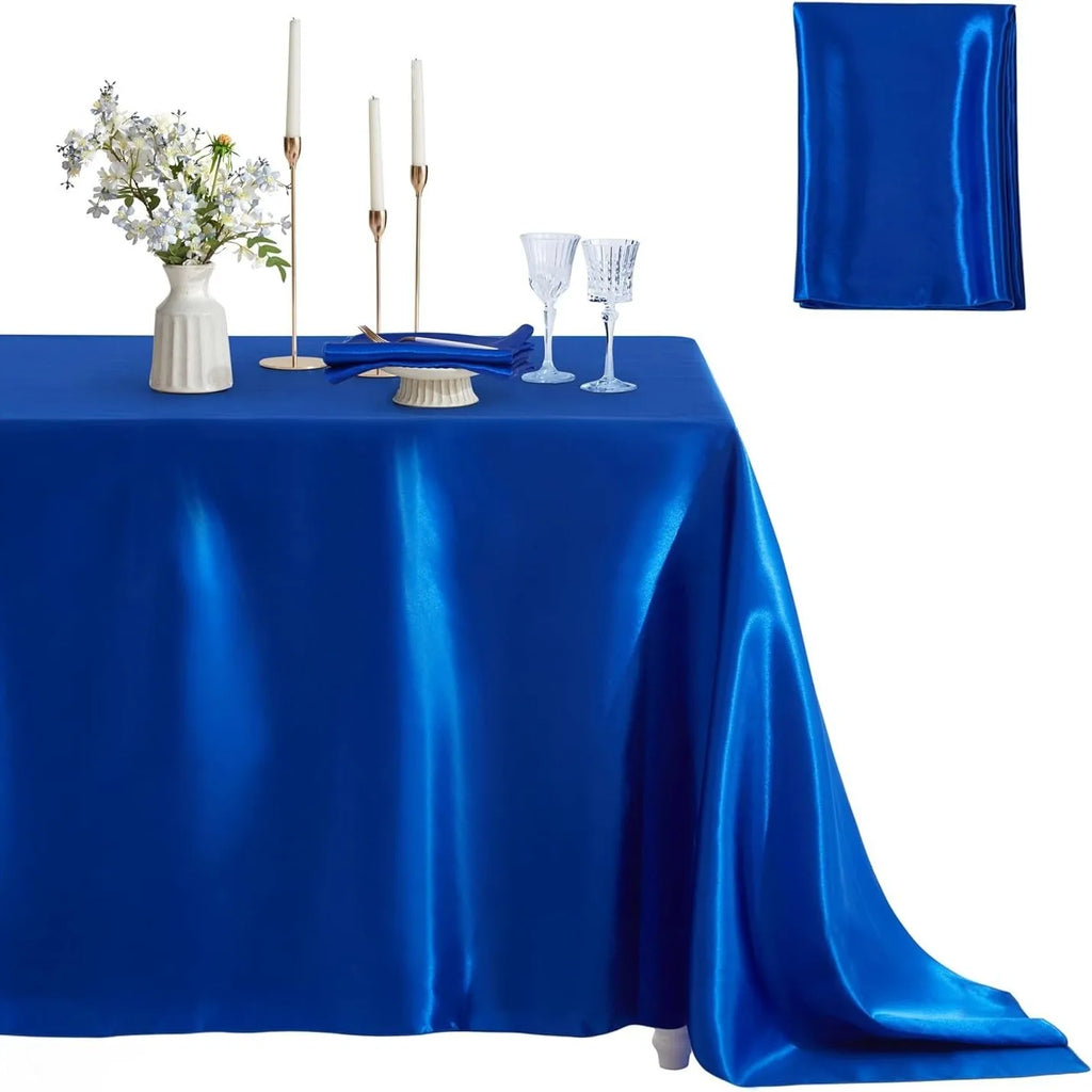 Mantel de Satén Burdeos para Bodas y Eventos