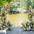 Arco Metálico Redondo Dorado para Bodas