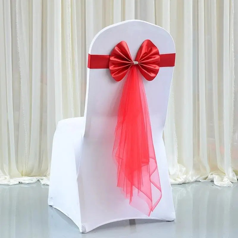 Lazo de Organza para Sillas de Boda