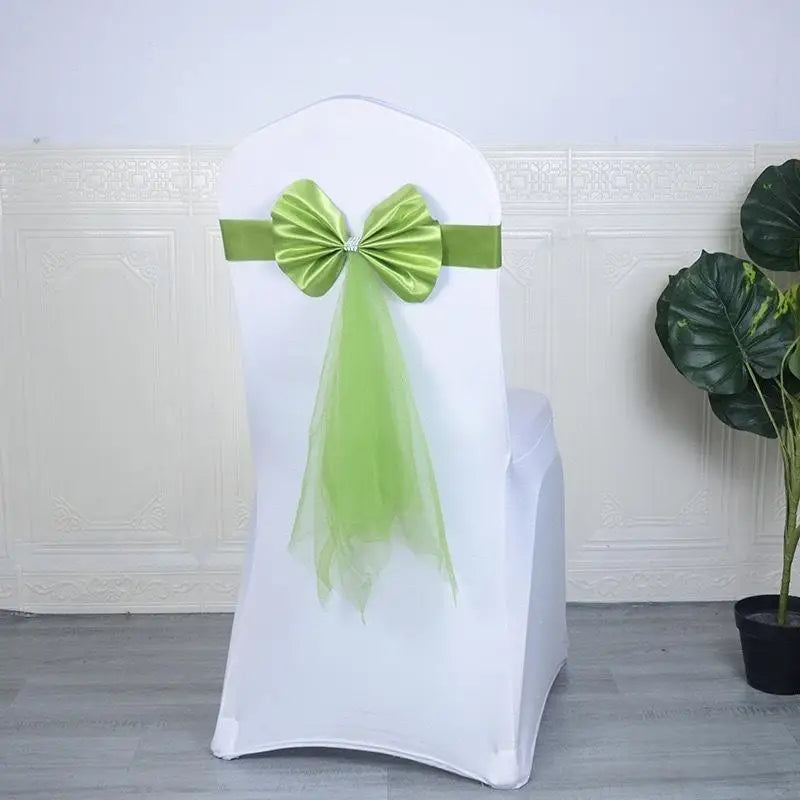 Lazo de Organza para Sillas de Boda