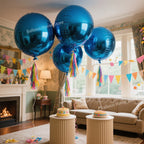 Globos Redondos 4D Rojos para Fiestas 4 o 10 Piezas