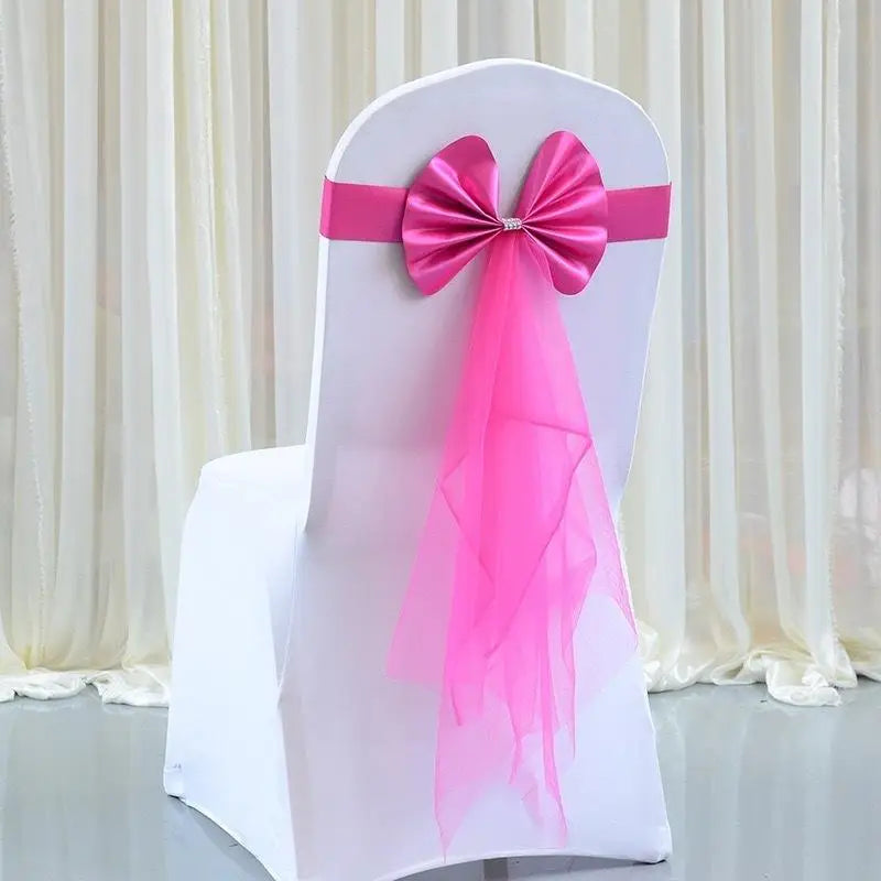 Lazo de Organza para Sillas de Boda