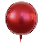 Globos Redondos 4D Rojos para Fiestas 4 o 10 Piezas