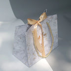 Bolsas de Regalo Mármol Gris para Bodas y Eventos