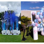 Cañón de humo y confeti para revelación de género con efecto visual para baby shower y fiesta de anuncio del bebé.