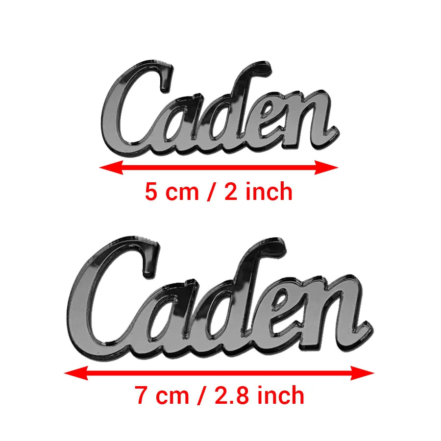 Etiquetas de nombre acrílicas espejo personalizadas doradas y plateadas para bodas y eventos, con acabado brillante y diseño elegante para decoración de mesa.