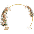 Arco Metálico Redondo Dorado para Bodas