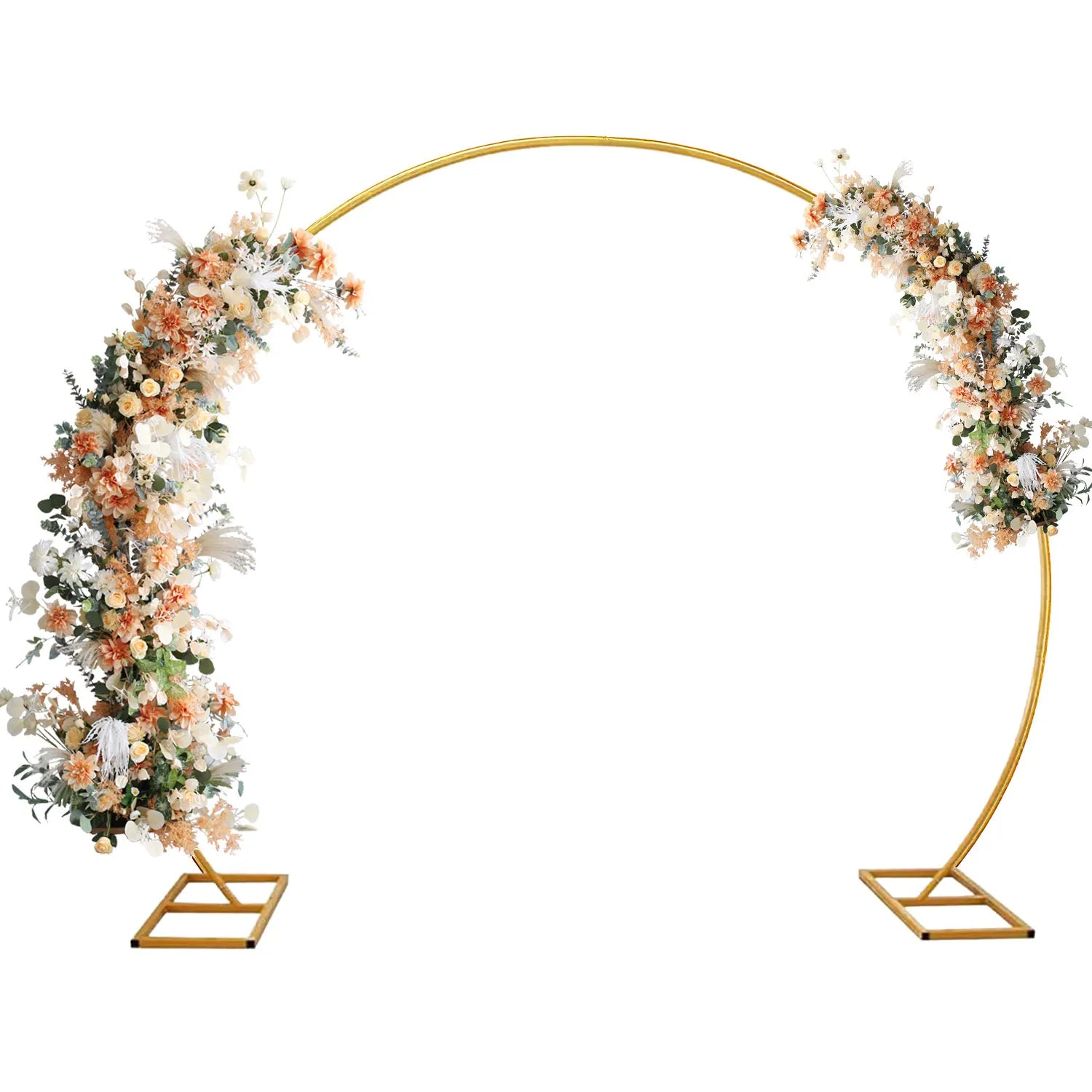 Arco Metálico Redondo Dorado para Bodas