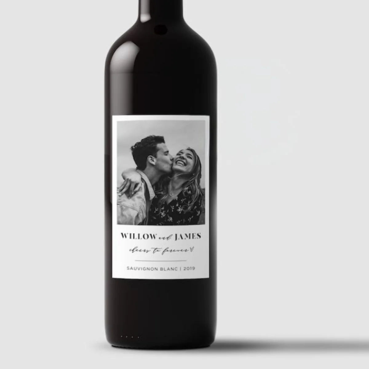 Etiquetas de vino con foto