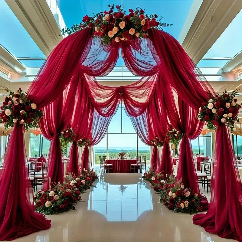 Tela de Tul para Arco y Decoración de Bodas