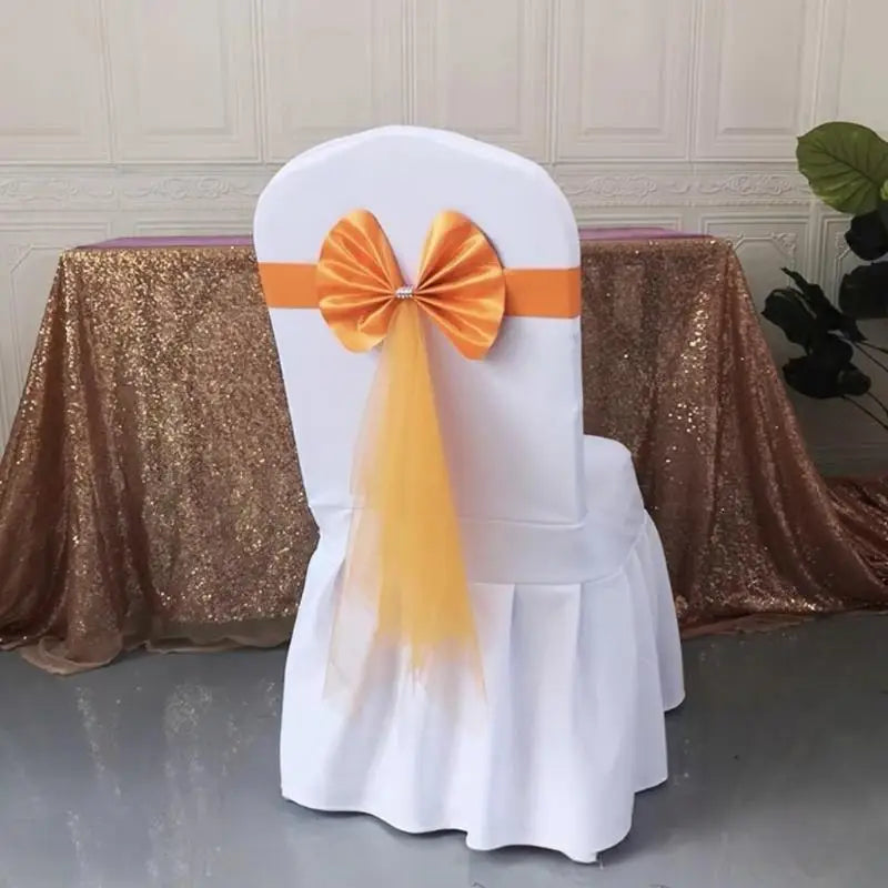 Lazo de Organza para Sillas de Boda