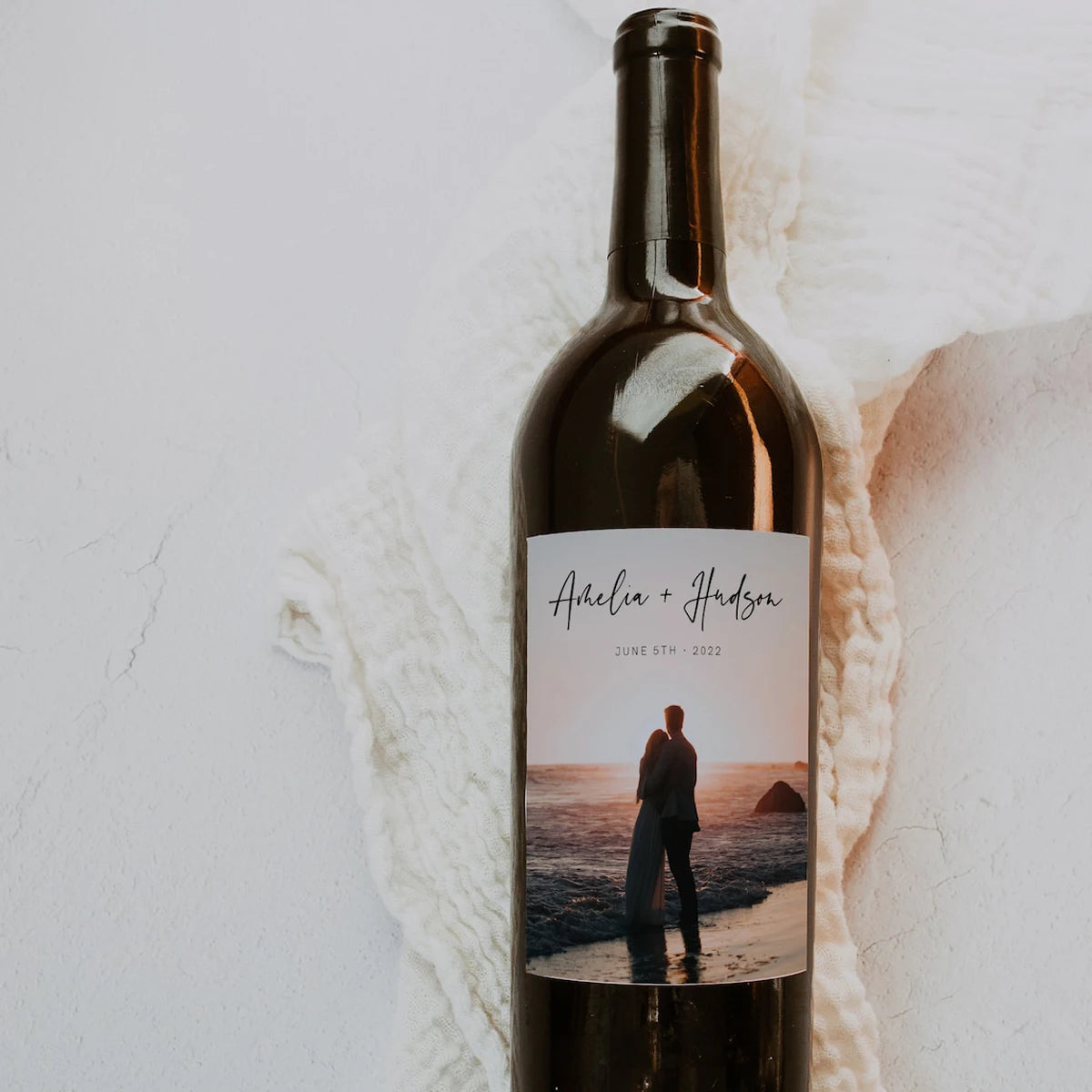 Etiquetas de vino con foto