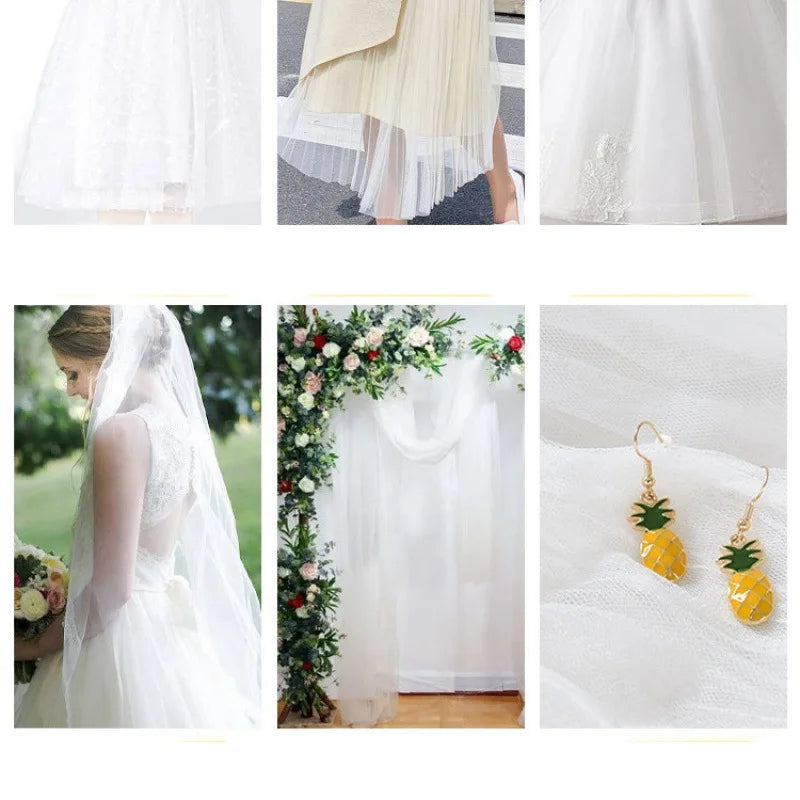Tela de Gasa para Arcos y Decoración de Bodas
